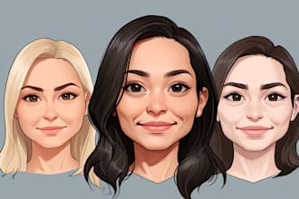 draw a digital caricature from your photo
