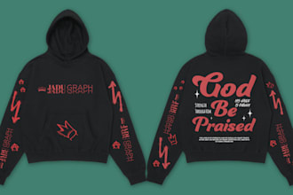 provide you graphic and streetwear t shirt designs