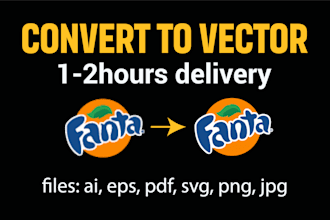 do manual vector tracing recreate  redraw logo to vector file