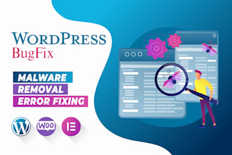 fast wordpress error fix bug fixing malware removal