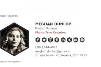 design html email signature or clickable email signature