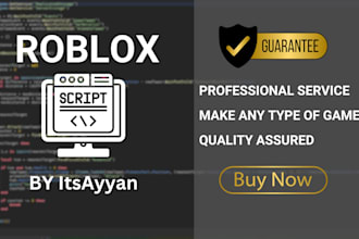 create a full roblox game for you