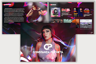design dj epk, media kit, press kit, speaker kit, one sheet