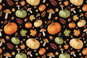 design seamless watercolor patterns in procreate for you