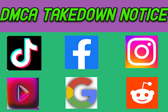 remove copyright defamatory harassing content from reddit google tiktok ig fb x