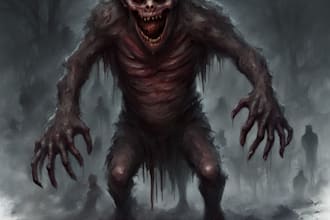 create a horror art, monster or fantasy character art