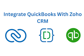integrate your zoho CRM with quickbooks using deluge, API and widgets