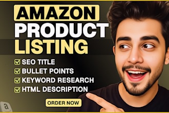 do SEO amazon listing optimization, amazon fba product listing, copywriting