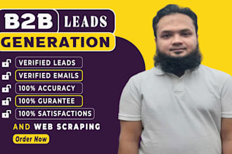 do targeted sales lead generation, b2b lead generation, data entry, web scraping