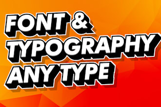 do typography lettering custom font typeface illustration
