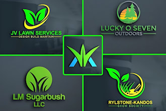 do amazing landscape, natural , agriculture and lawn care logo design