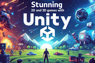 do unity game development in 2d, 3d for android, IOS and PC