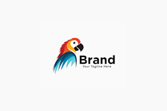 design high quality parrot bird logo in high definition