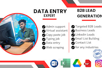 lead generation  data entry services quality leads  accurate data management