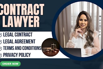 be your UK lawyer to write legal contracts,agreements, nda, terms and conditions