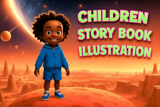 children story book illustration children story children story book illustration