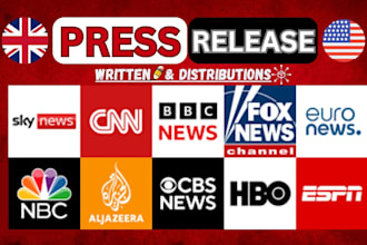 submit UK press release, write USA press release and distribution, press release