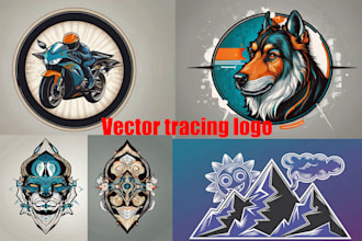 vector trace, vectorize, convert logo to vector digital art