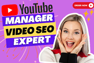 be your youtube SEO expert for rapid ranking and organic growth