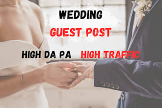 publish wedding guest post on high da 90 wedding blogs wedding backlinks