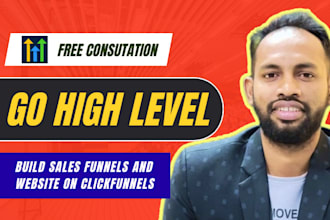 be your gohighlevel expert for go high level website and ghl sales funnel