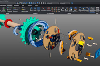make 3d cad designs, mechanical or product designs, toys