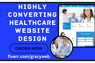 design healthcare medical dna testing doctor dental hospital clinic website