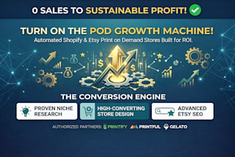 setup shopify etsy print on demand store with printify, printful, or gelato