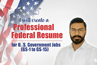 create a federal resume for US government jobs
