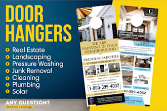 design door hanger and rack card in just 12 hours