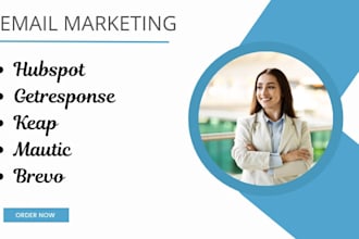 setup hubspot getresponse keap mautic brevo for email marketing
