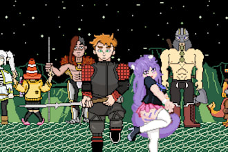 make pixel art of your character