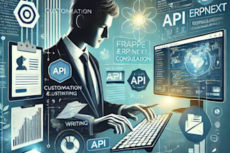 setup frappe, erpnext customization, API writing, consultation