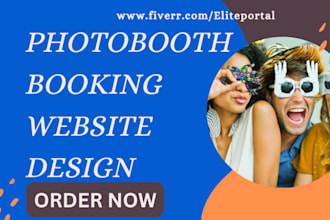 design photo booth booking event planning party rental photography print website