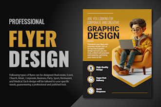 design a flyer, leaflet or poster for your business