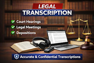 provide accurate legal transcription such as depositions