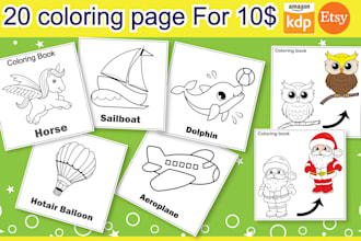 do KDP coloring book, coloring pages for kids and adults,dot to dot