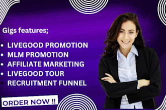 promote livegoods, multilevel marketing, multilevel leads, and network marketing
