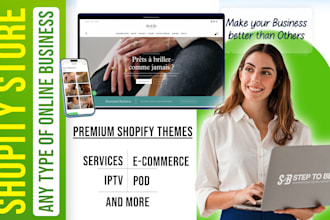 create your shopify business store for e commerce, services and more