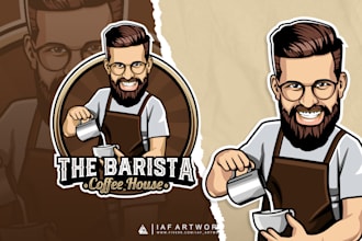 design cartoon mascot logo for your business