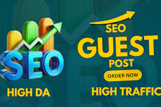write and publish all niche guest post on high da and organic traffic sites