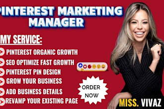 manage pinterest account with SEO optimized pins and boards