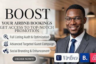 promote your airbnb, vrbo booking listing with advance airbnb marketing