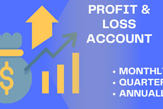 create a profit and loss account income statement