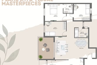professionally redraw 2d floor plans in photoshop