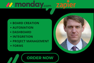setup monday com automation integretion with monday com project management