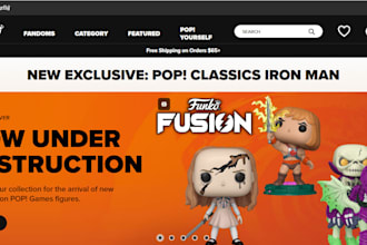 design funko toys website funko anime shopify store funko pop figures website
