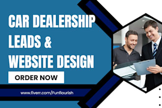 design car dealership leads moving company logistics freight cargo truck website