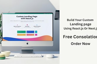 create a react landing page for your business