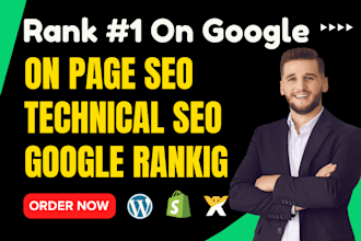 optimize your website onpage technical SEO service with wordpress wix shopify
